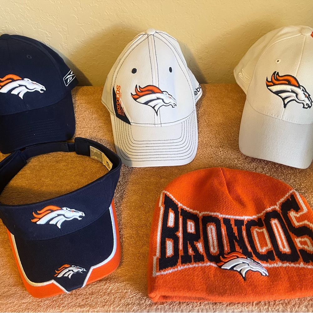 NFL Denver Broncos Sports Specialties Starter Nike Reebok Hat And Visor Bundle